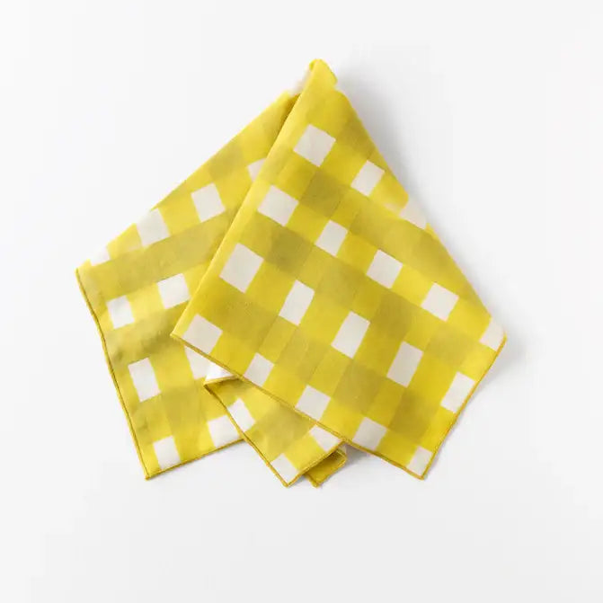 Yellow Cross-Hatch Napkin