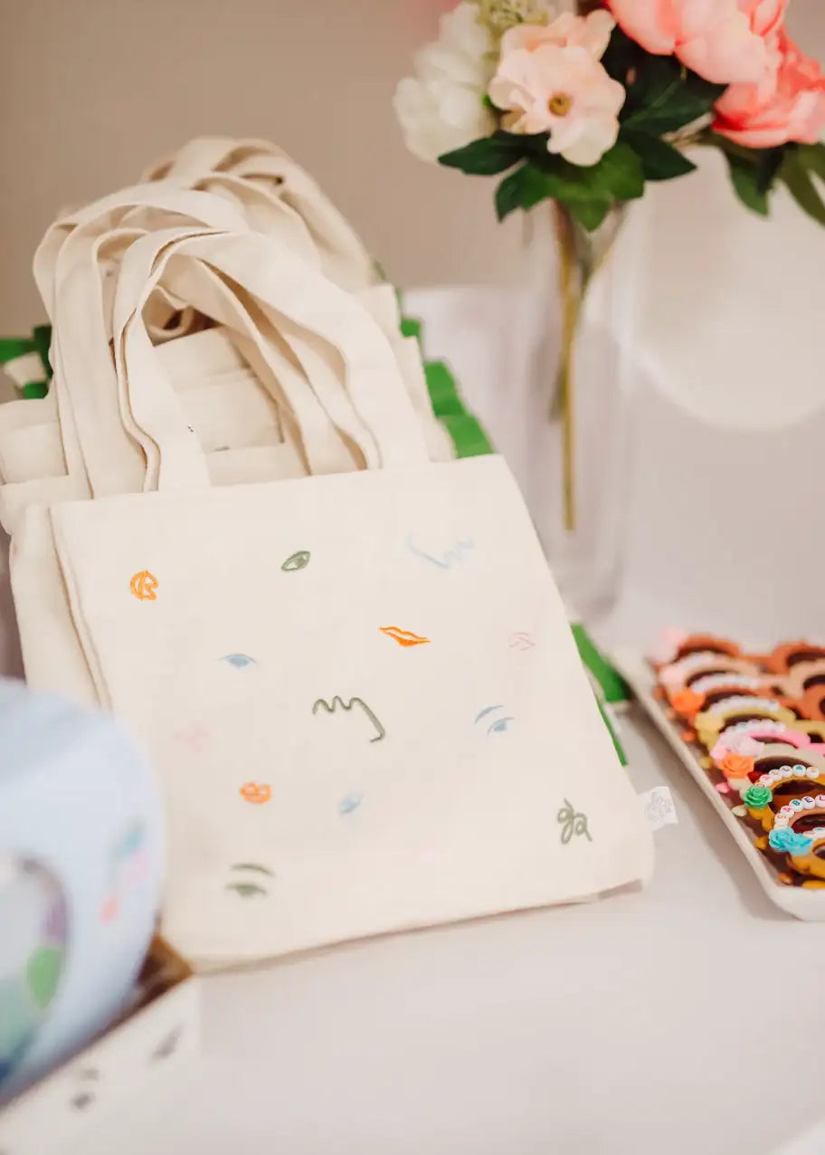 Mini Tote Bag (Art Party Theme)