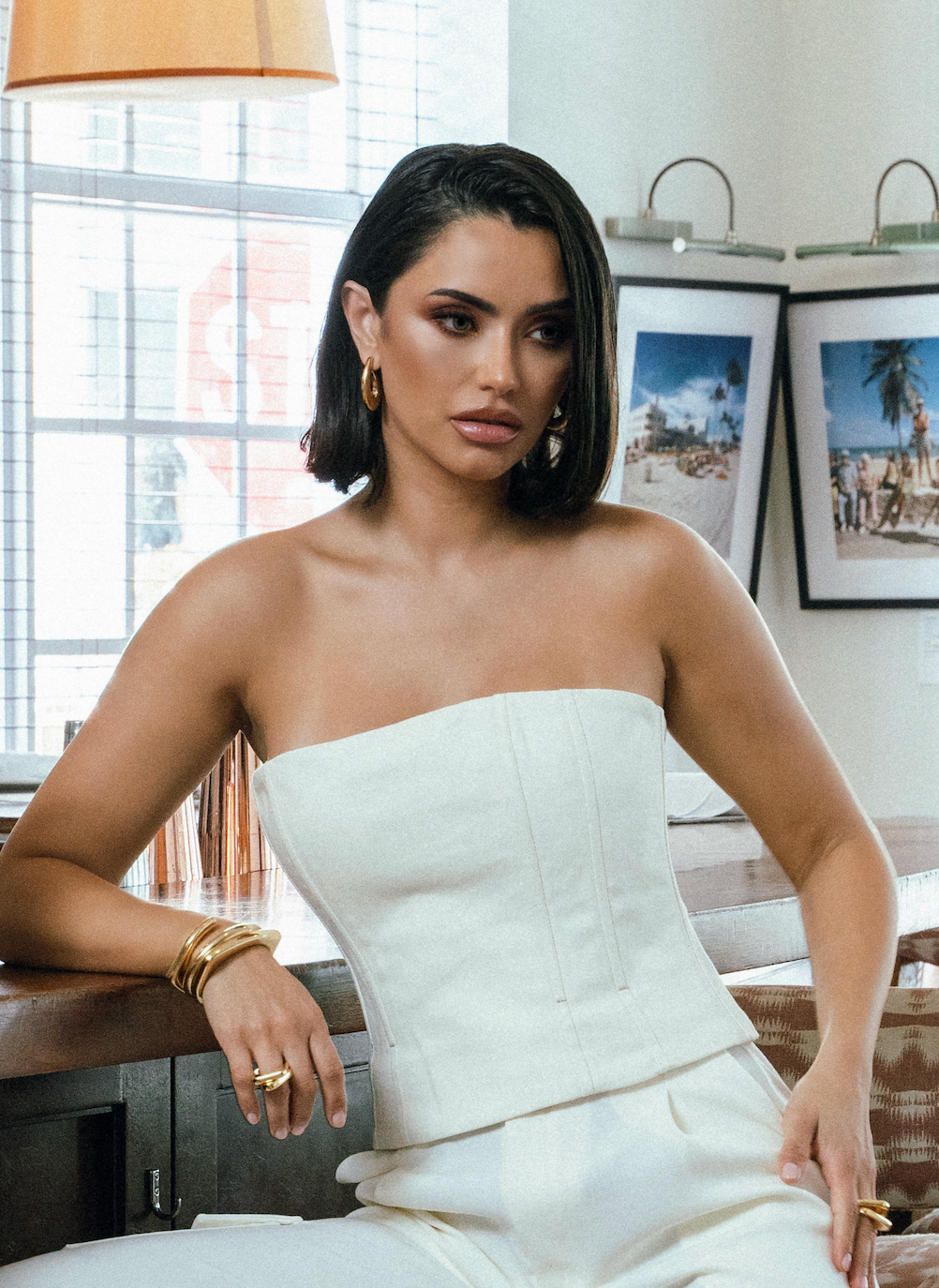 Clara Chunky Gold Hoop Earrings