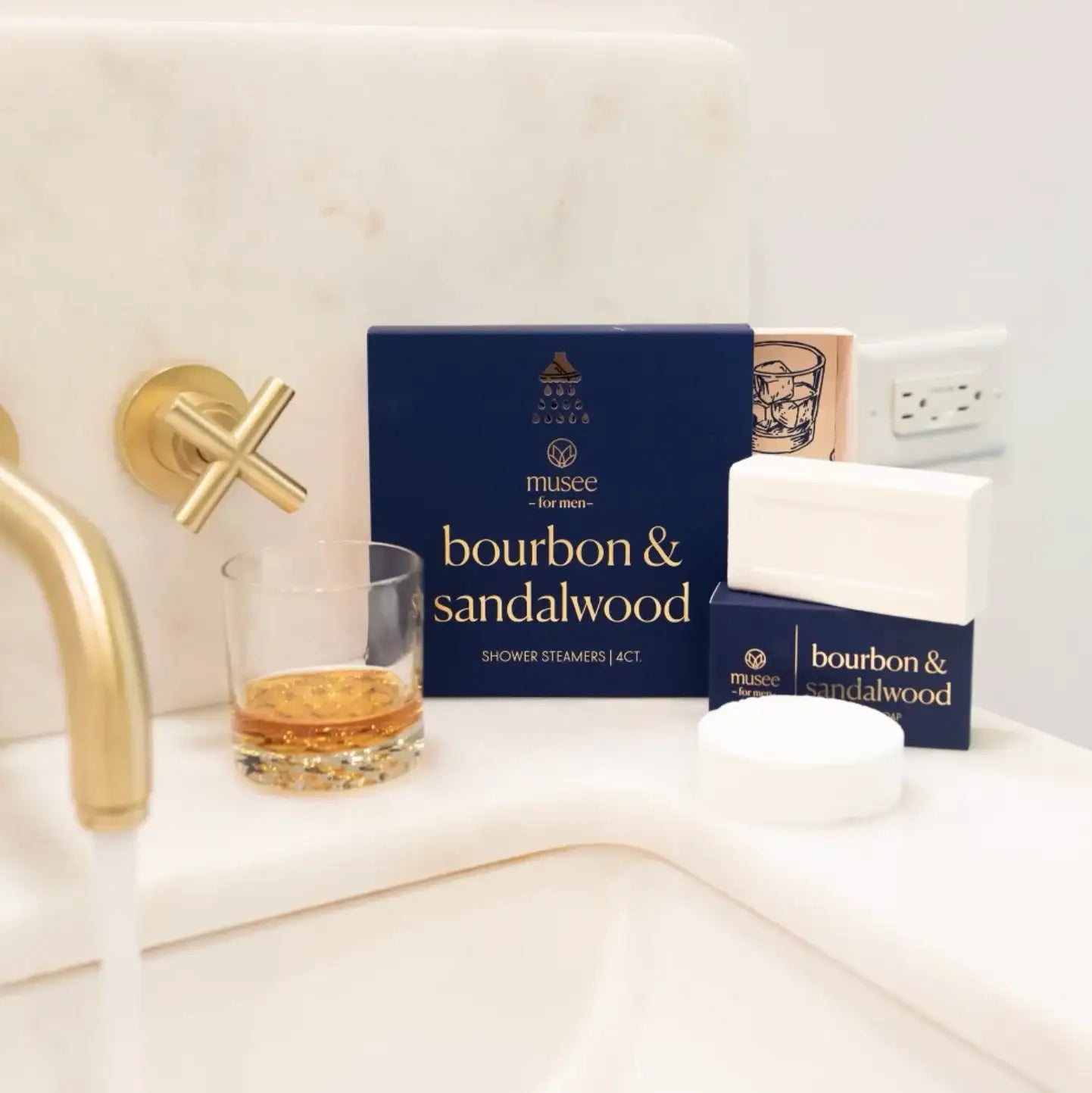 Bourbon & Sandalwood Shower Steamer