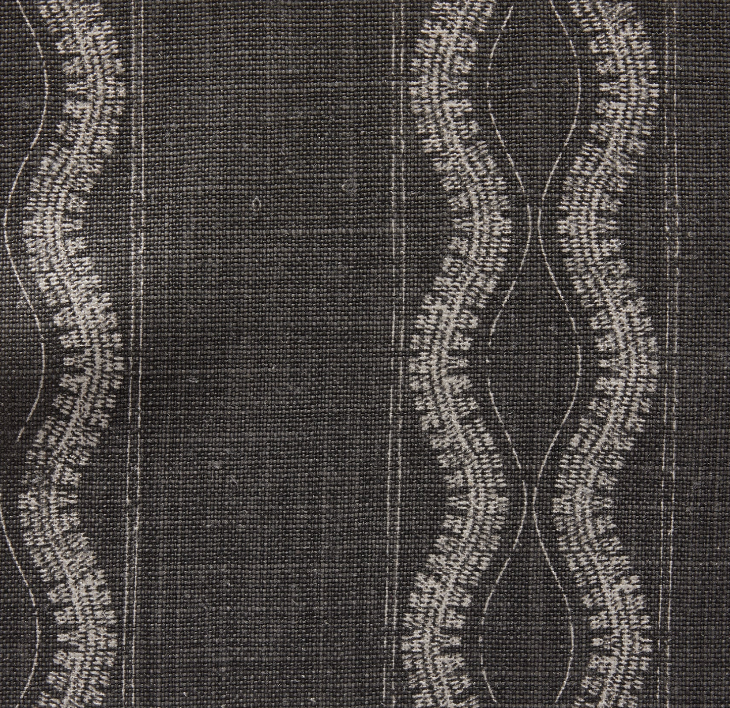 Zanzibar Pillow Cover in Charcoal, Peter Dunham Textiles