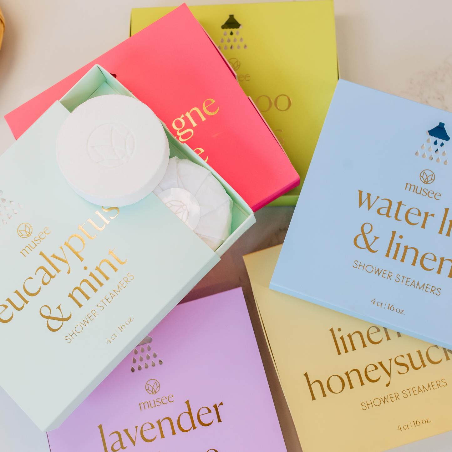 Water Lily & Linen Shower Steamers