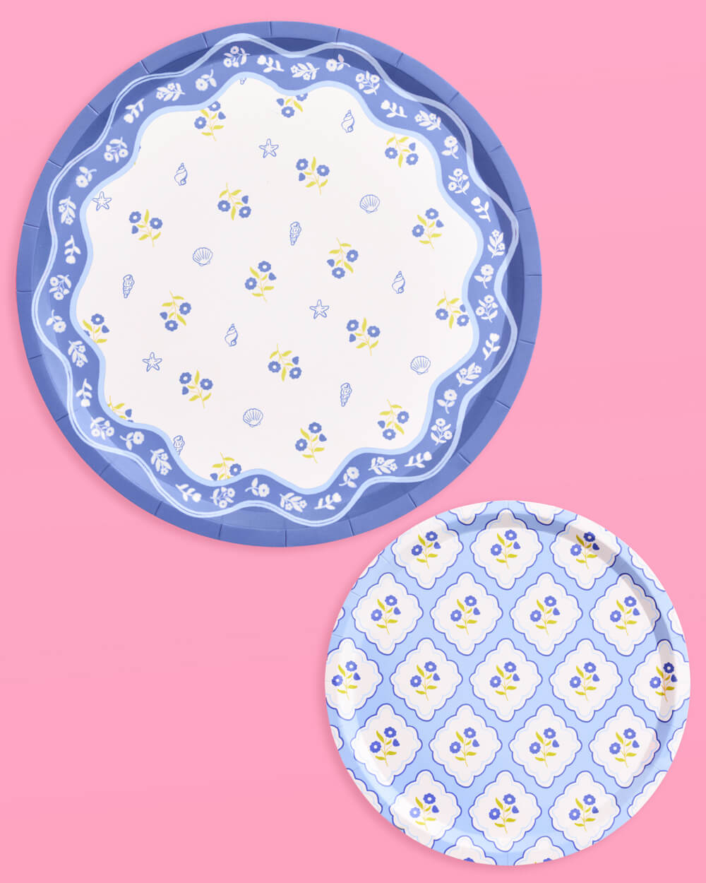 Coastal Plates - 32 paper plates, 2 sizes