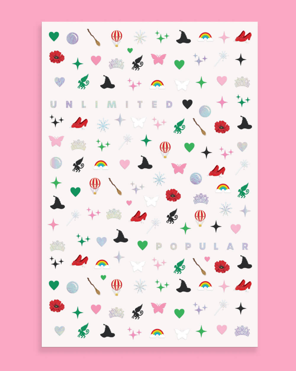 Emerald City Nail Stickers - 604 adhesive nail stickers