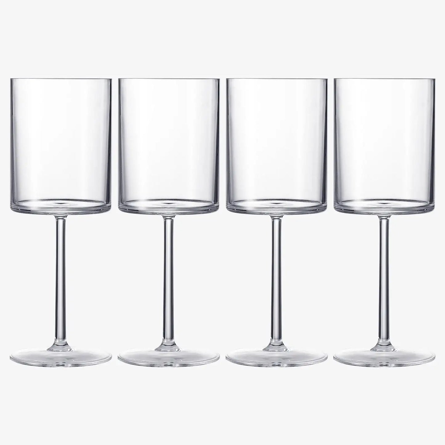 Barcelona Acrylic Stemmed Wine Glassware, Set of 4