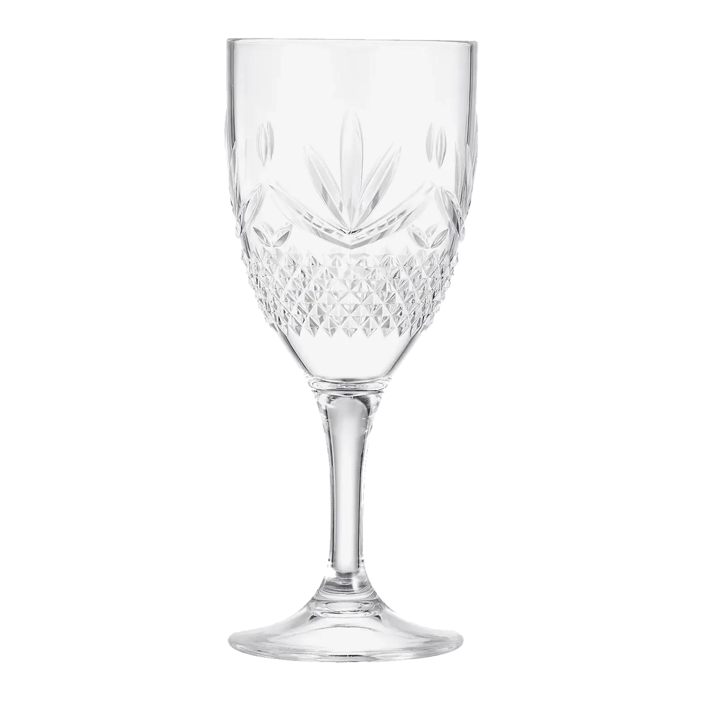 Onix Acrylic Crystal, Stemmed Wine Glassware, Set of 4