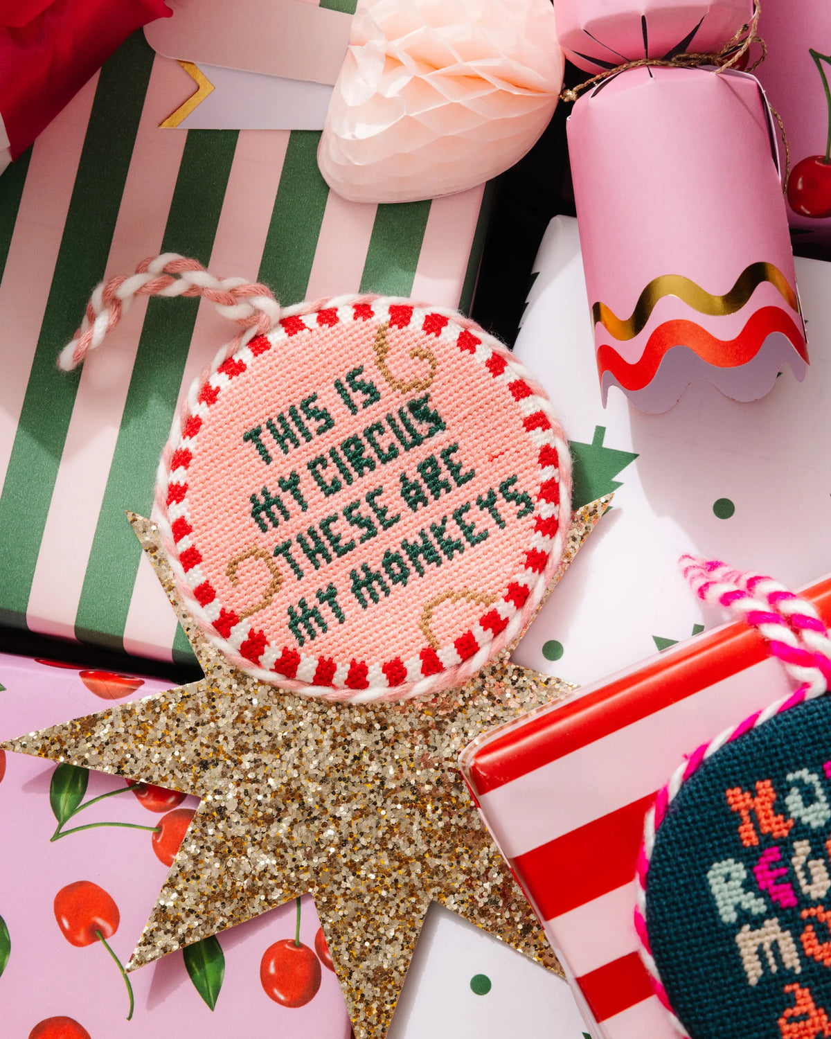 Needlepoint Ornament - This Is My Circus