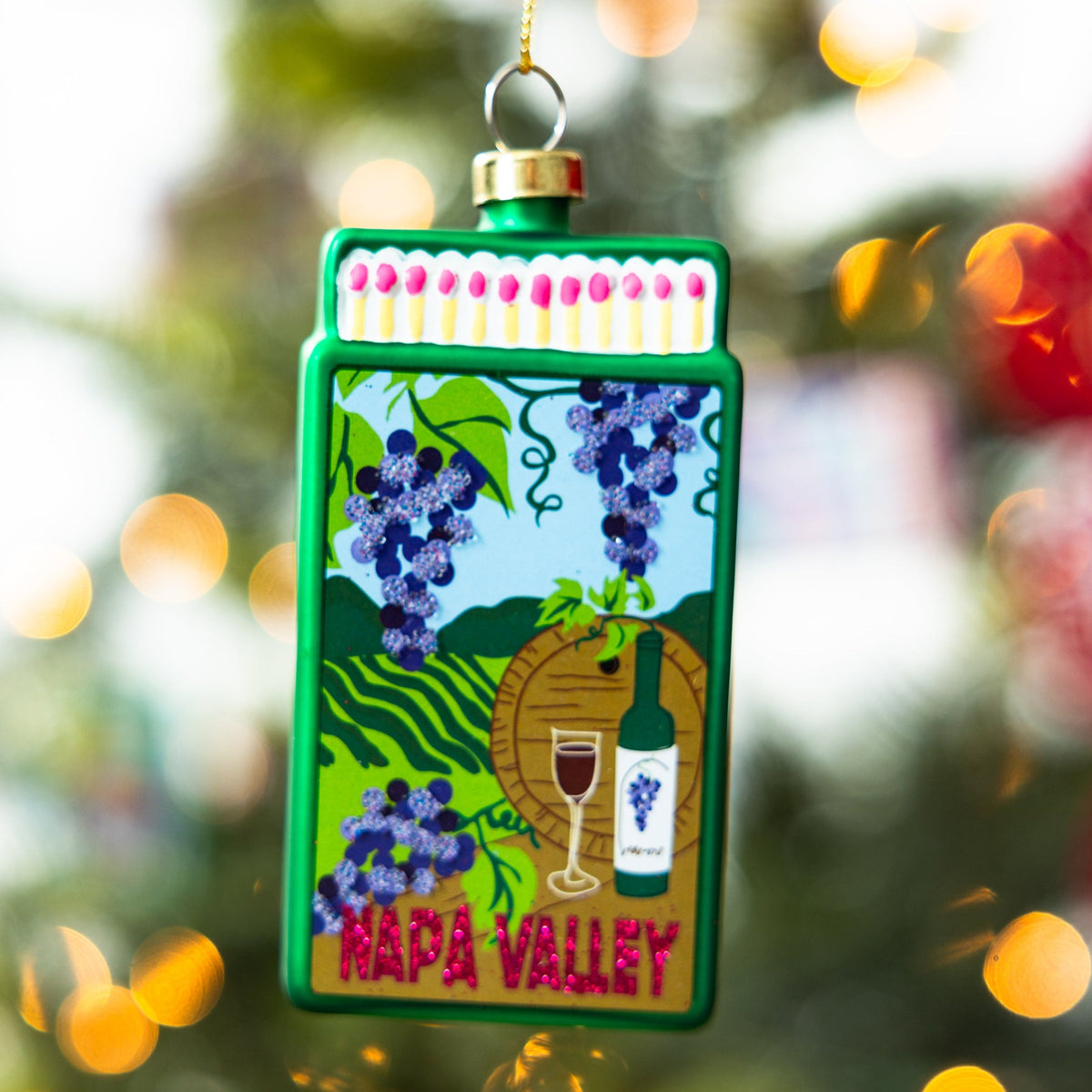 Matchbook Ornament - Napa Valley