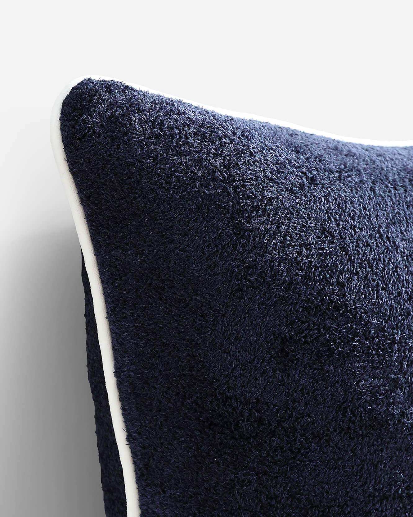 Cloud Silque Throw Pillow with Piping