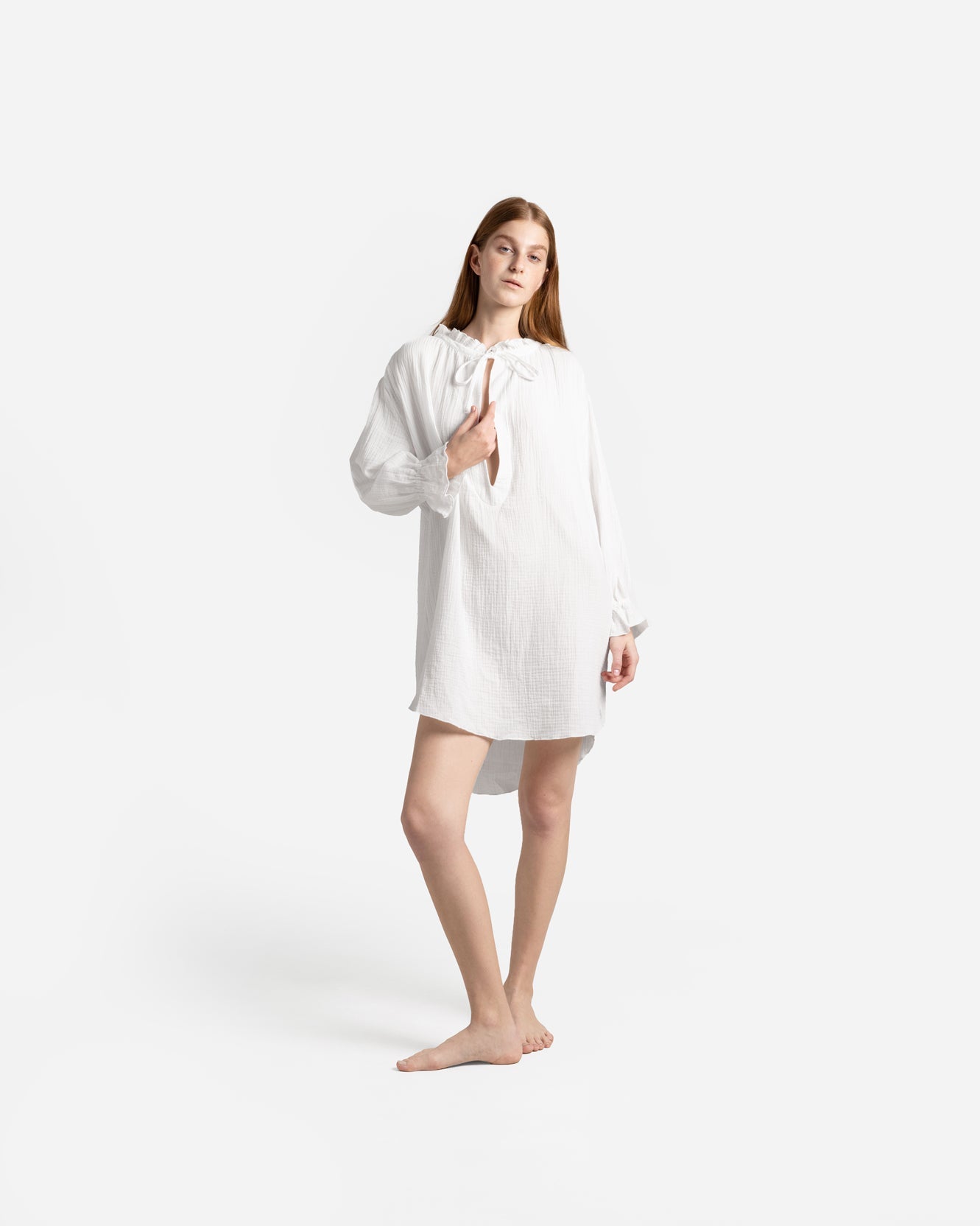 Cotton Breeze Long-Sleeved Chemise