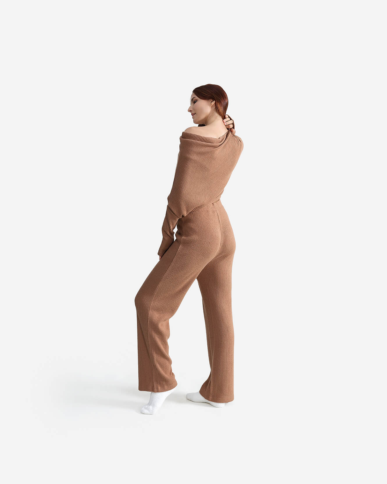 Cloud Knit Wide Leg Pants