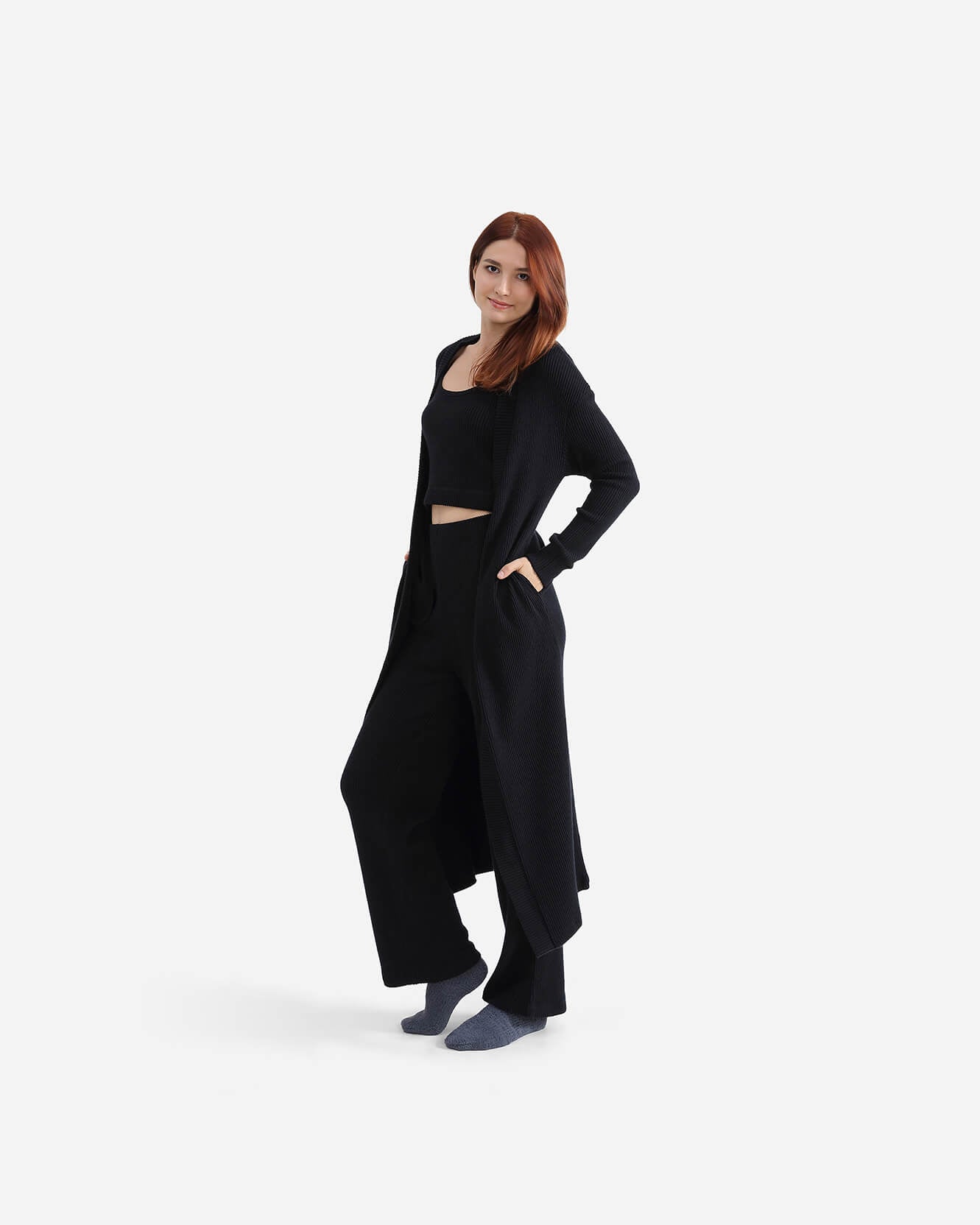 Cloud Knit Wide Leg Pants