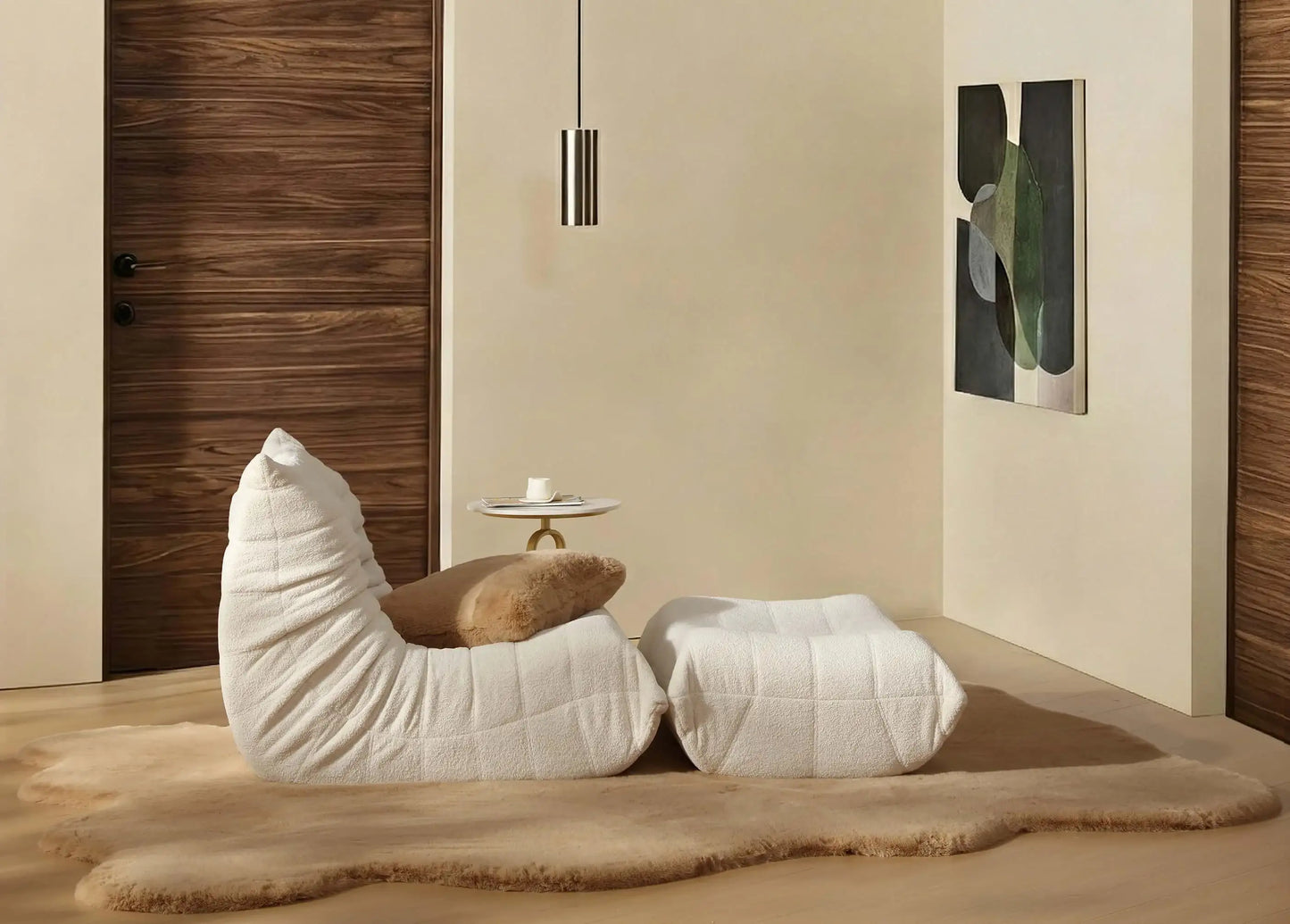 Faux Fur Throw Pillow