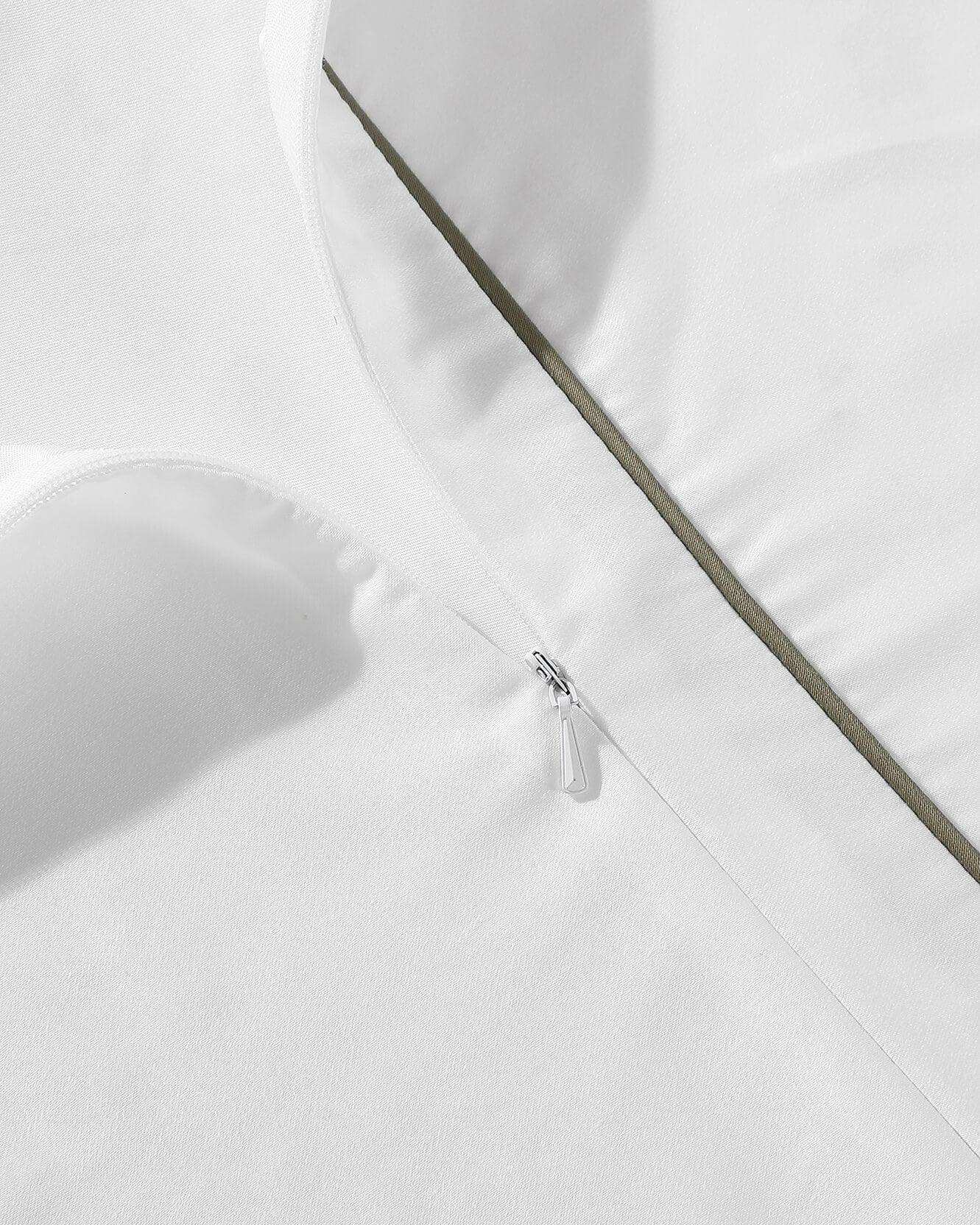 Lumière Luxe Duvet Cover with Piping