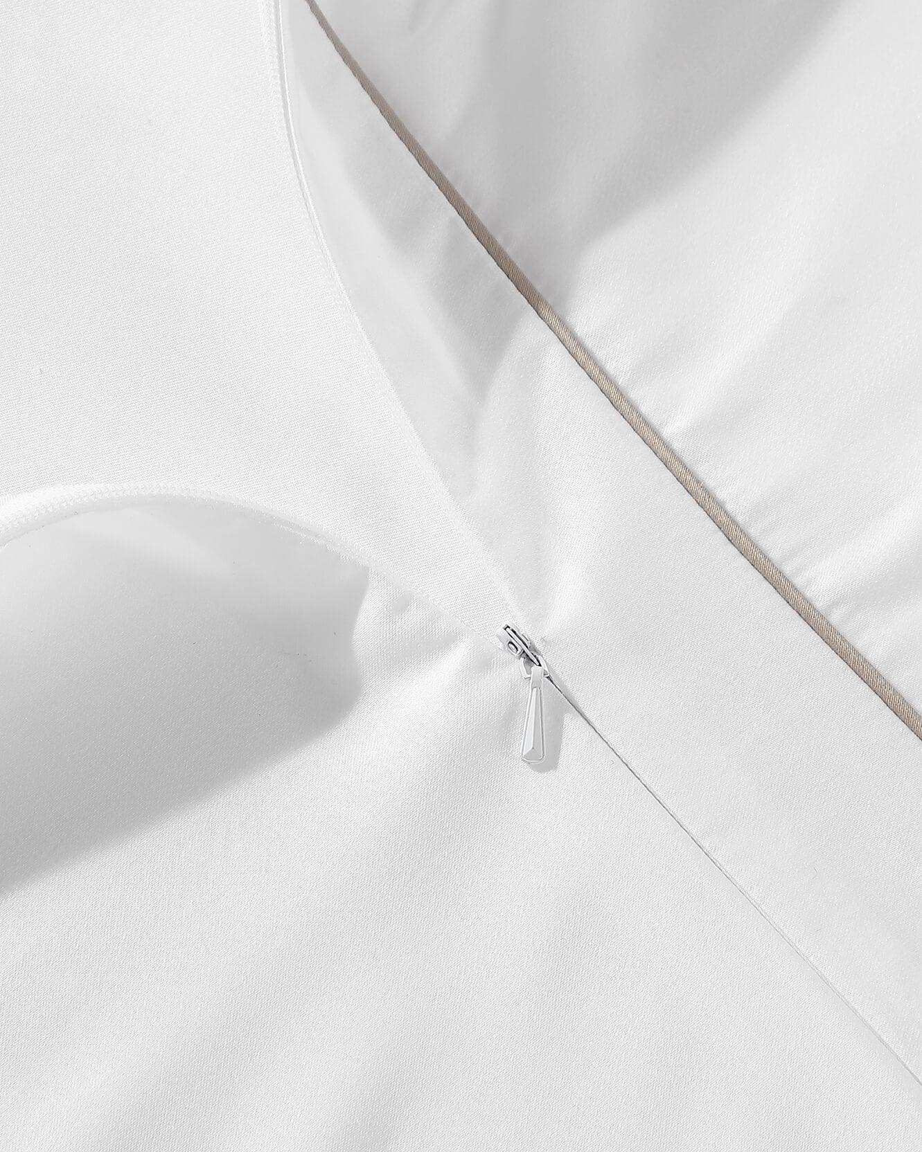Lumière Luxe Duvet Cover with Piping