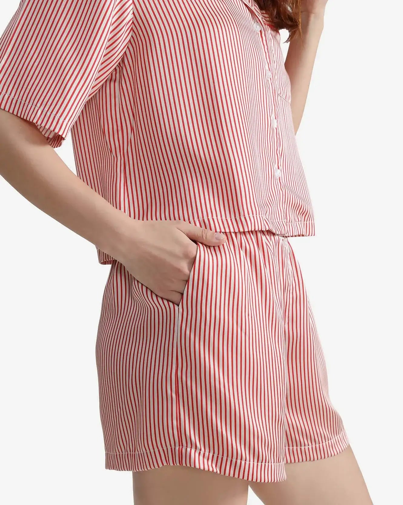 Silky Lyocell Striped Boxer Shorts