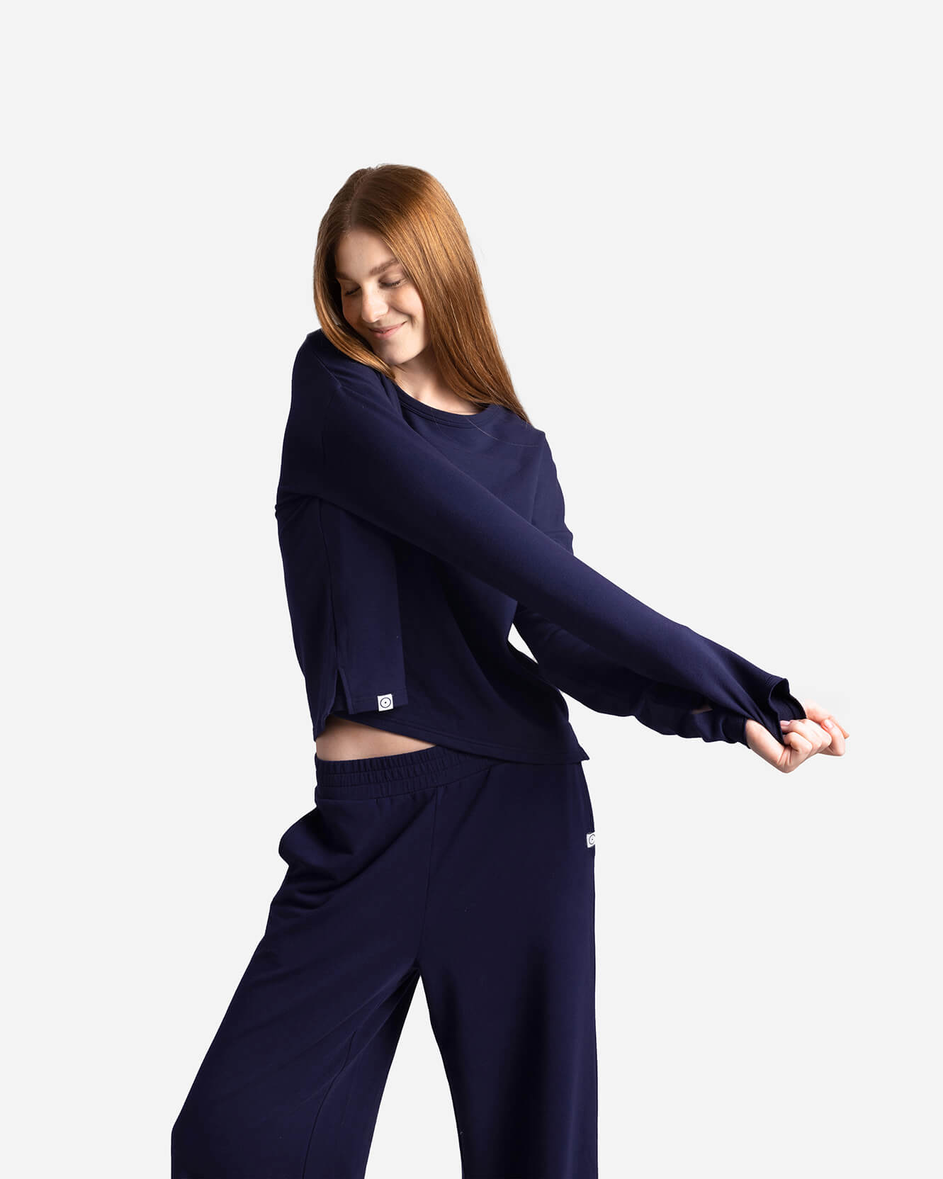 Organic French Terry Long-Sleeved Top