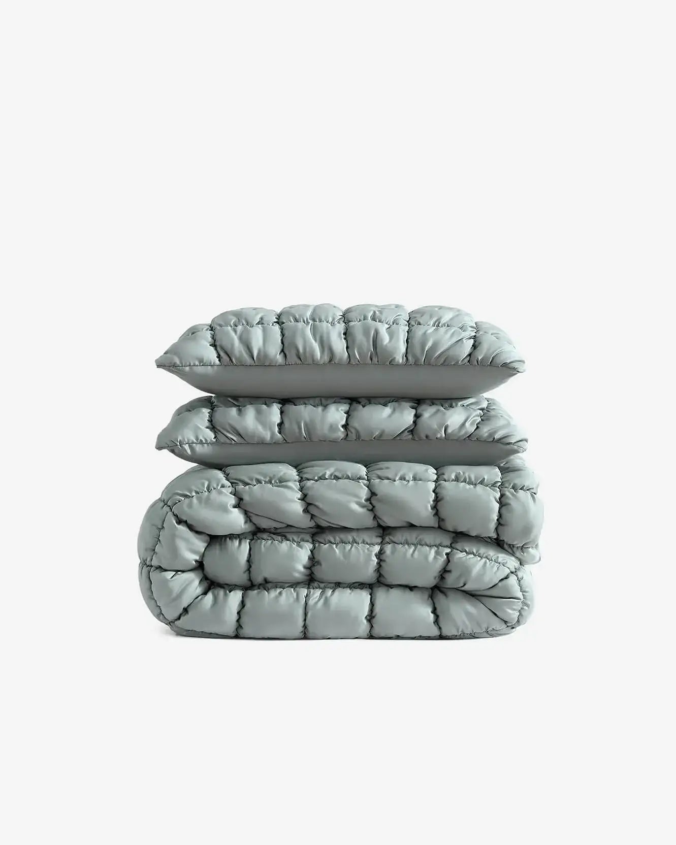 Silky Lyocell Puff Comforter Bundle