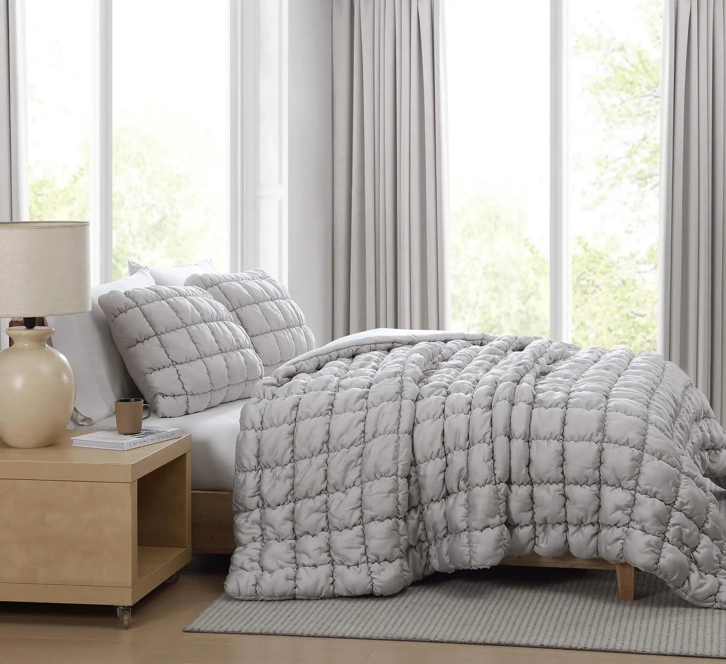Silky Lyocell Puff Comforter