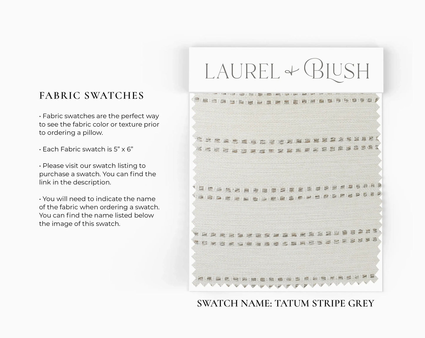 Tatum Stripe Grey Throw Pillow