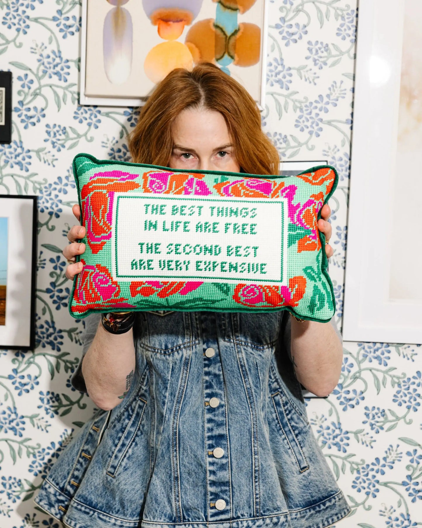 Expensive Needlepoint Pillow