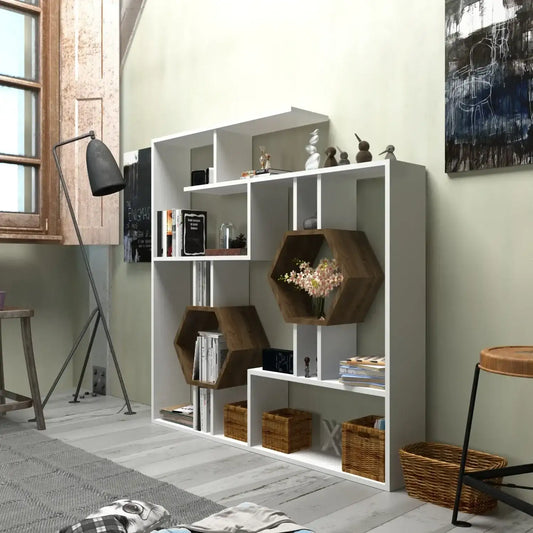 Tamara 53" Tall Geometric Bookcase