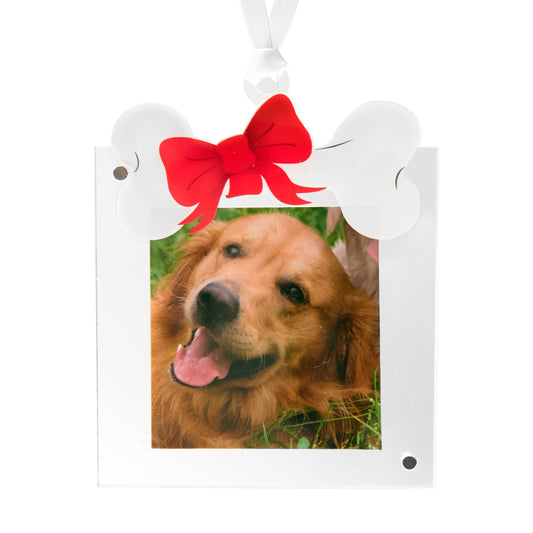 Dog Bone Acrylic Photo Ornament