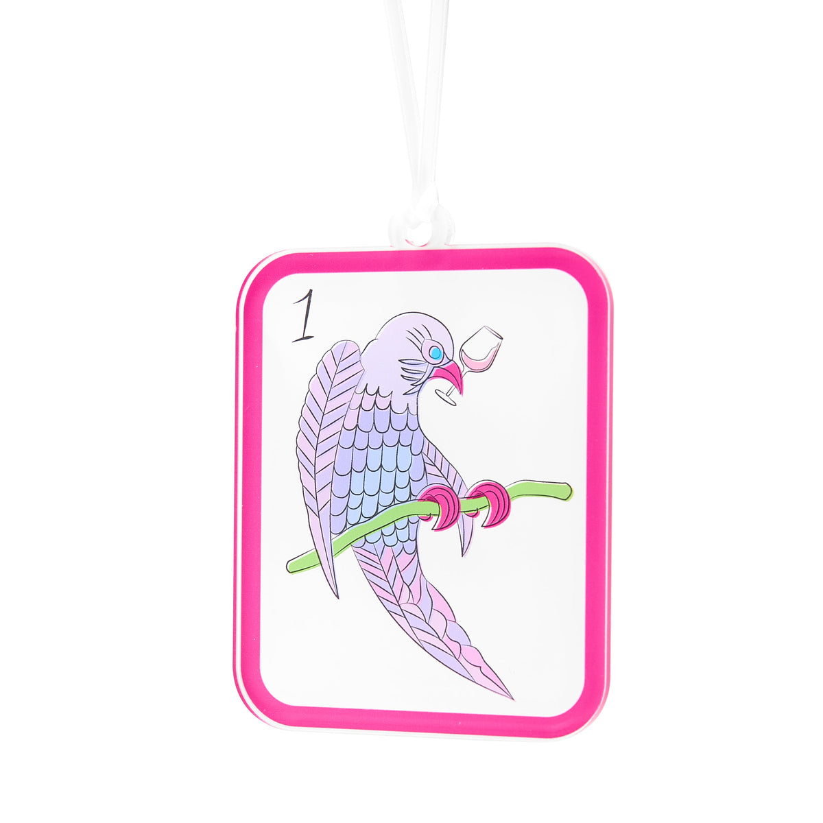 Mahjong Birdie Bam Acrylic Ornament
