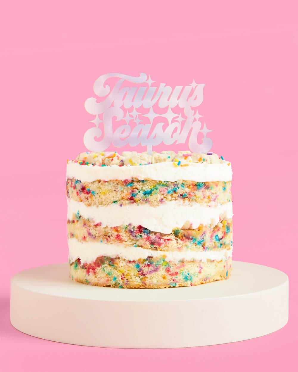 Taurus Season Cake Topper - acrylic cake topper