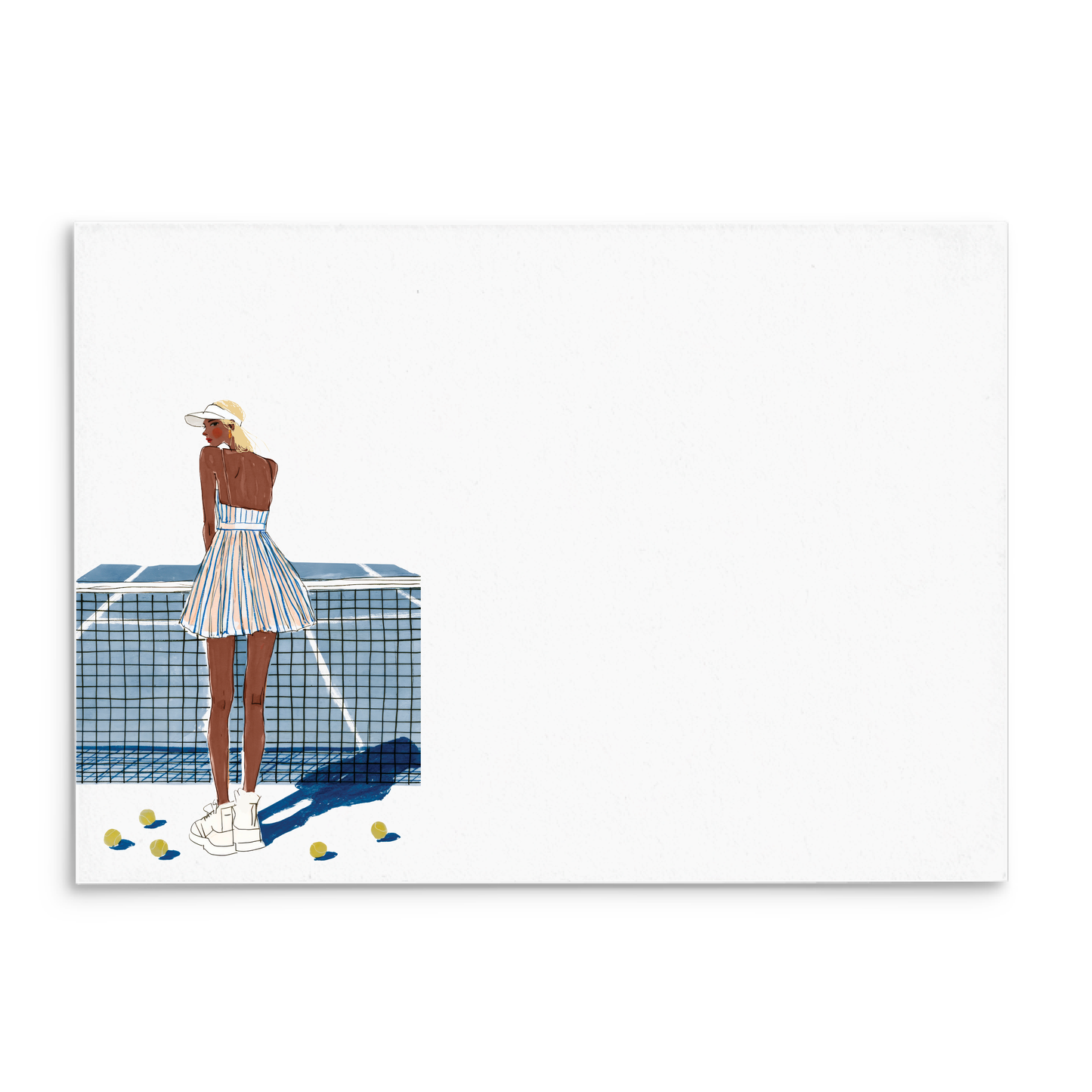 Tennis Love Panel Note Cards A2 - 4