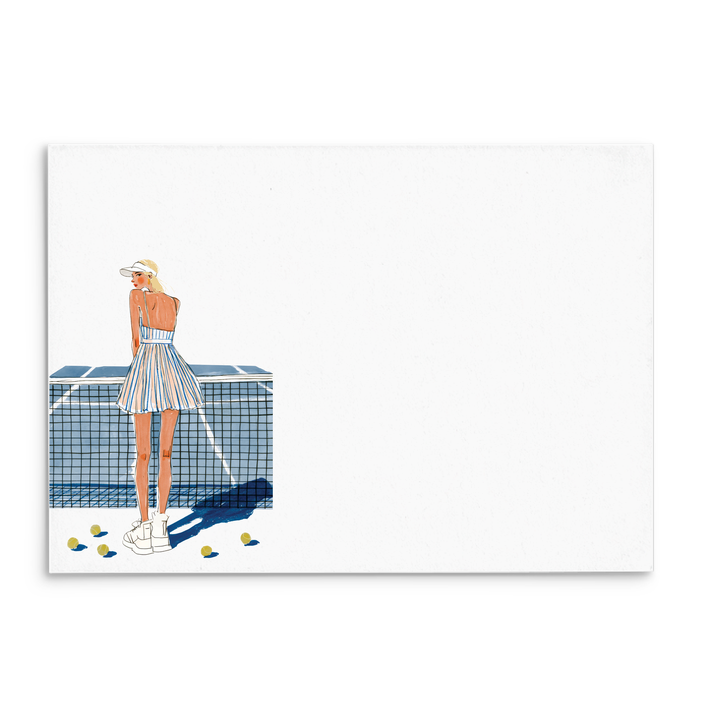 Tennis Love Panel Note Cards A2 - 3