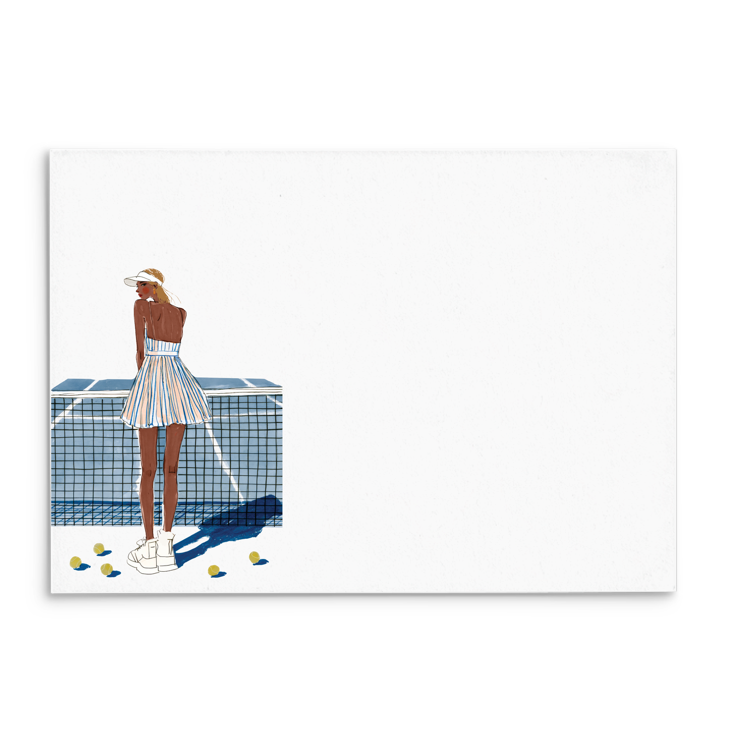 Tennis Love Panel Note Cards A2 - 2