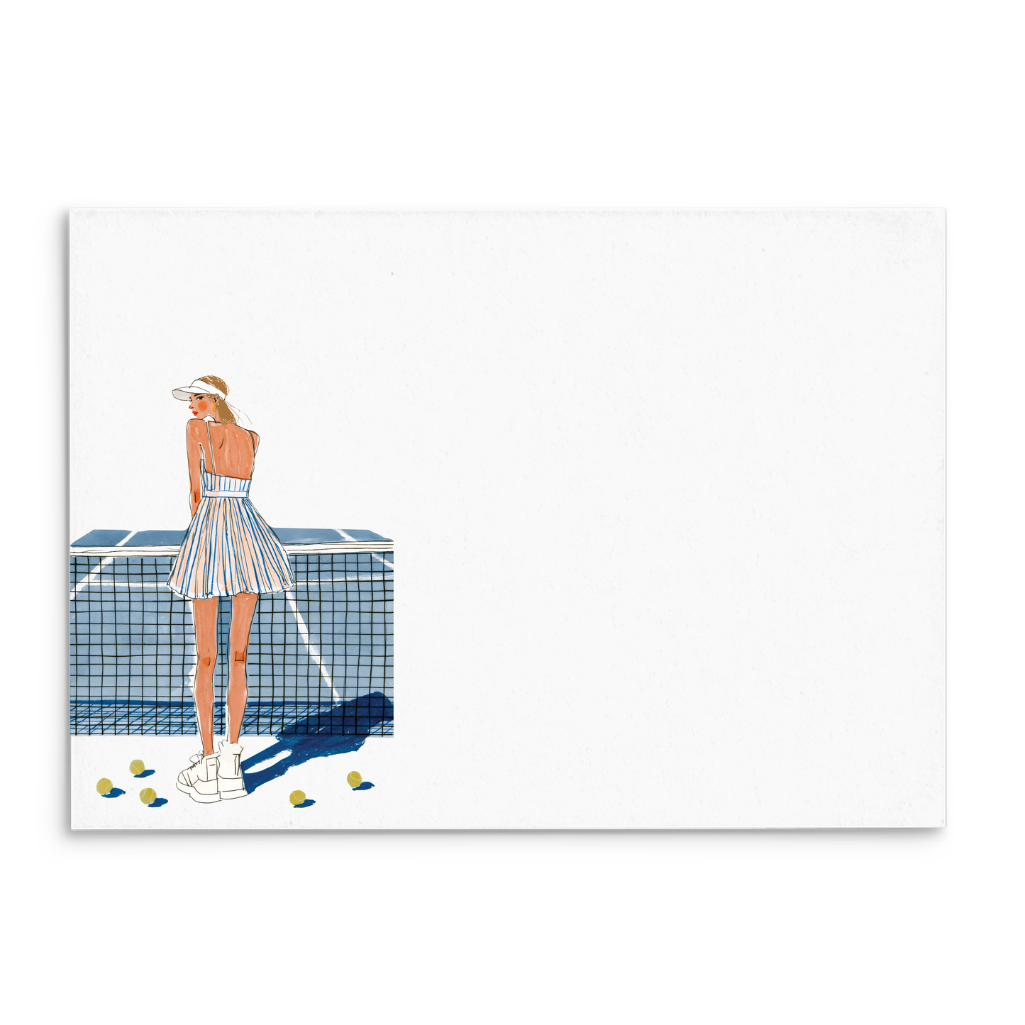Tennis Love Panel Note Cards A2 - 1