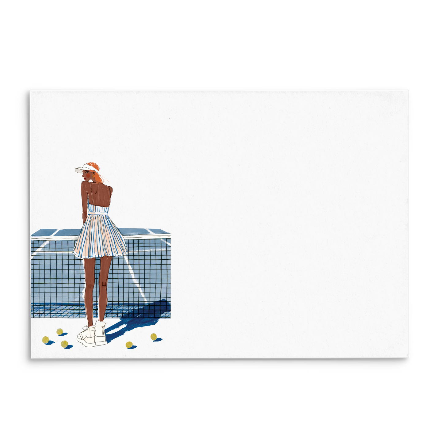 Tennis Love Panel Note Cards A2 - 10