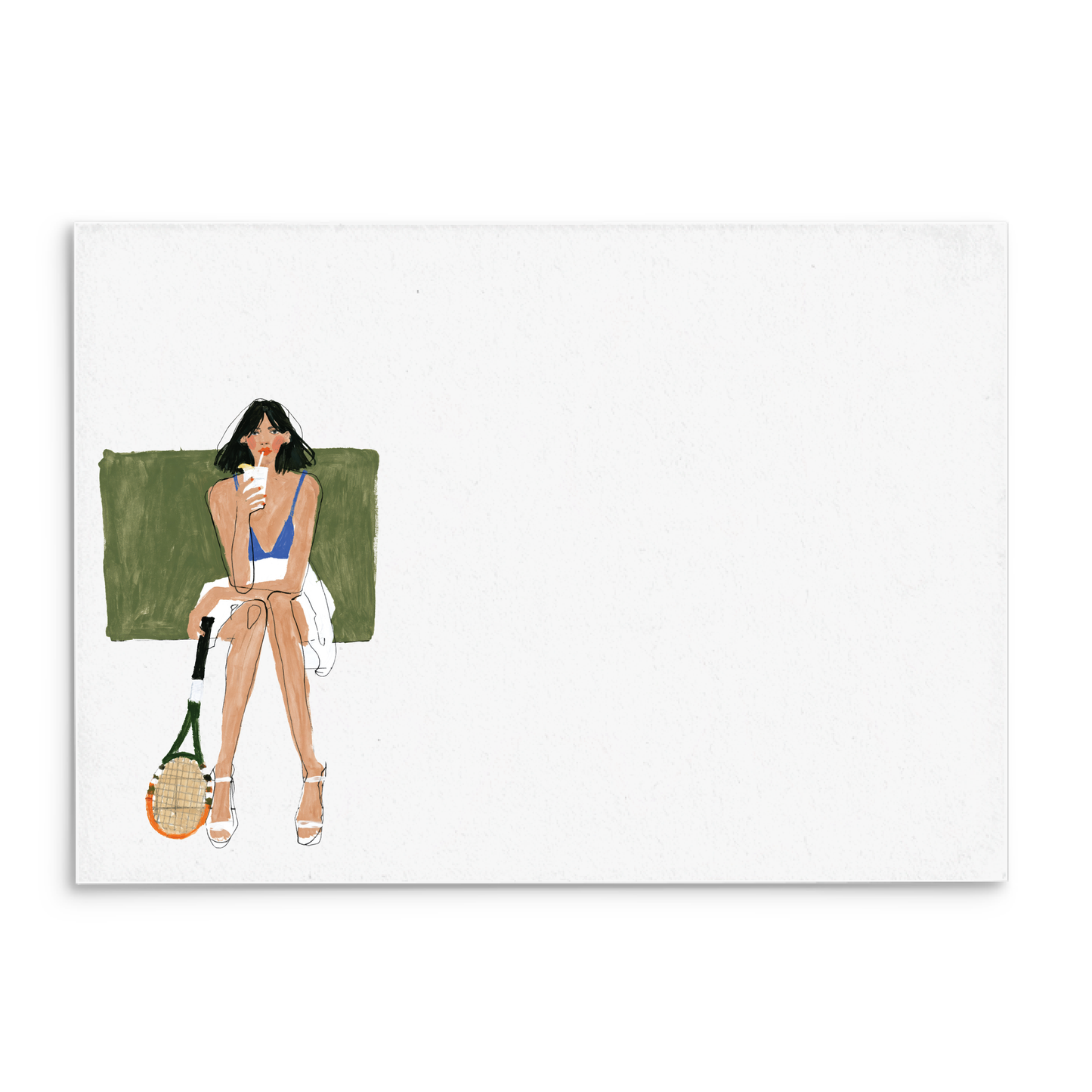 Tennis Break Panel Note Cards A2 - 7