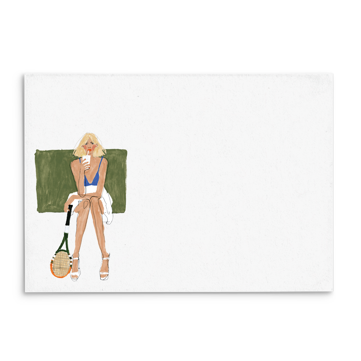 Tennis Break Panel Note Cards A2 - 3