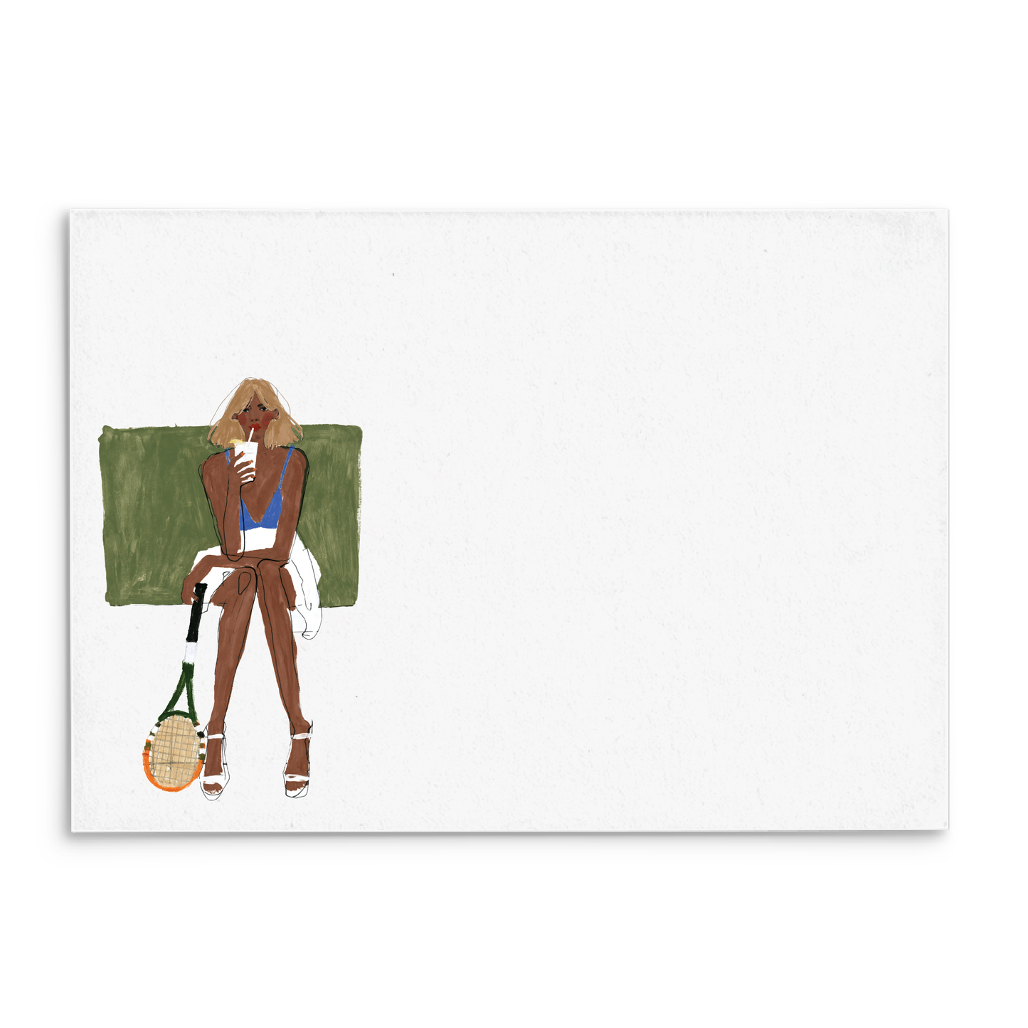 Tennis Break Panel Note Cards A2 - 2
