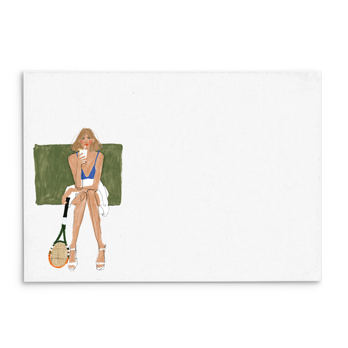 Tennis Break Panel Note Cards A2 - 1