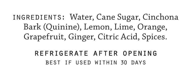 Tonic Syrup