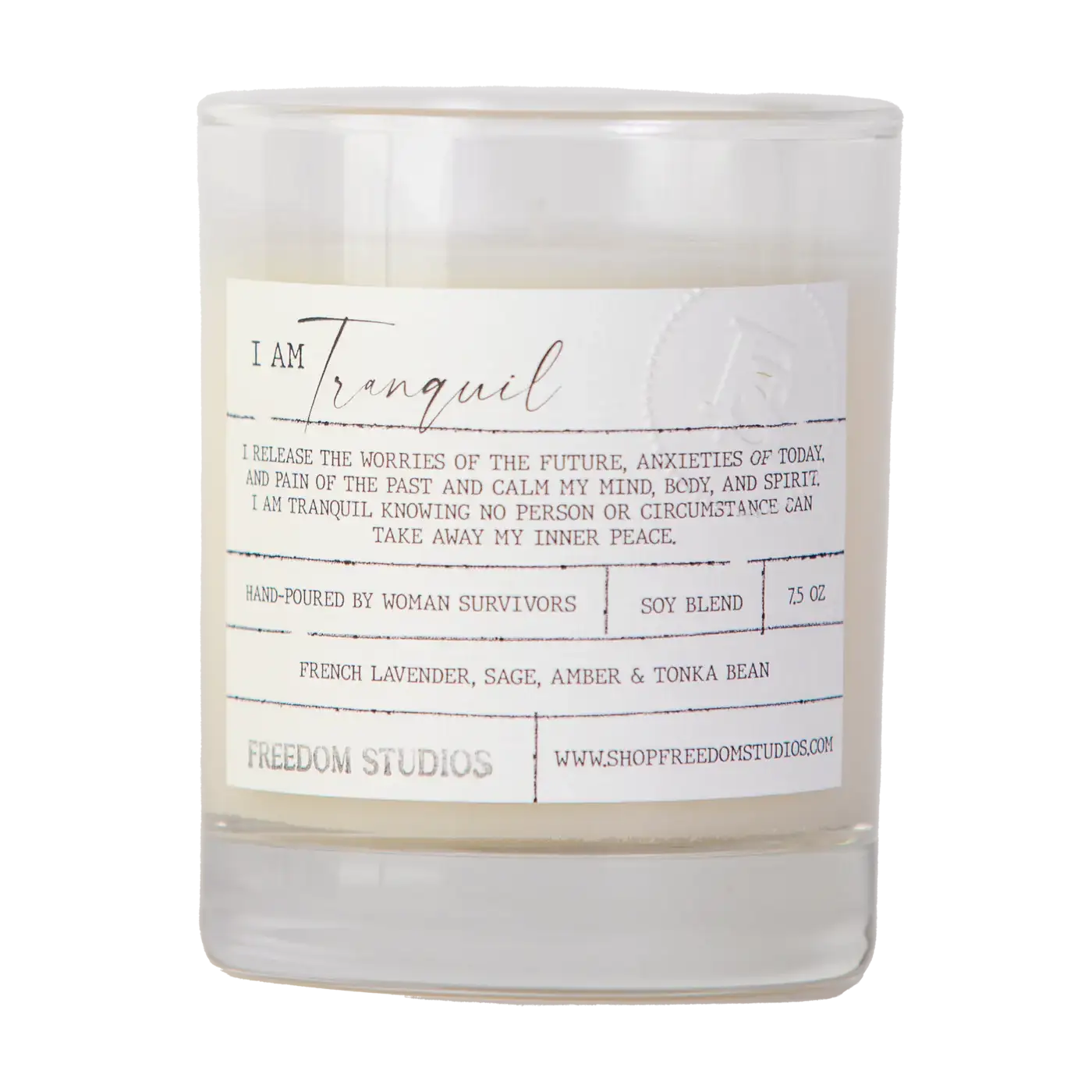 I AM Tranquil 7.5 oz Candle
