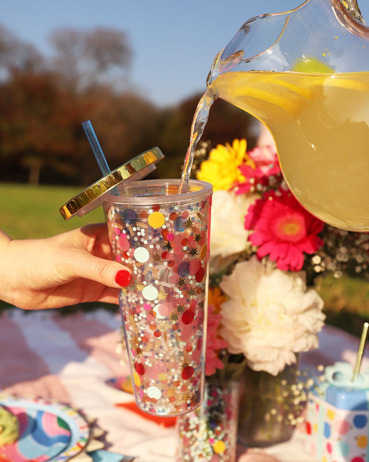 Multicolor Confetti Tumbler