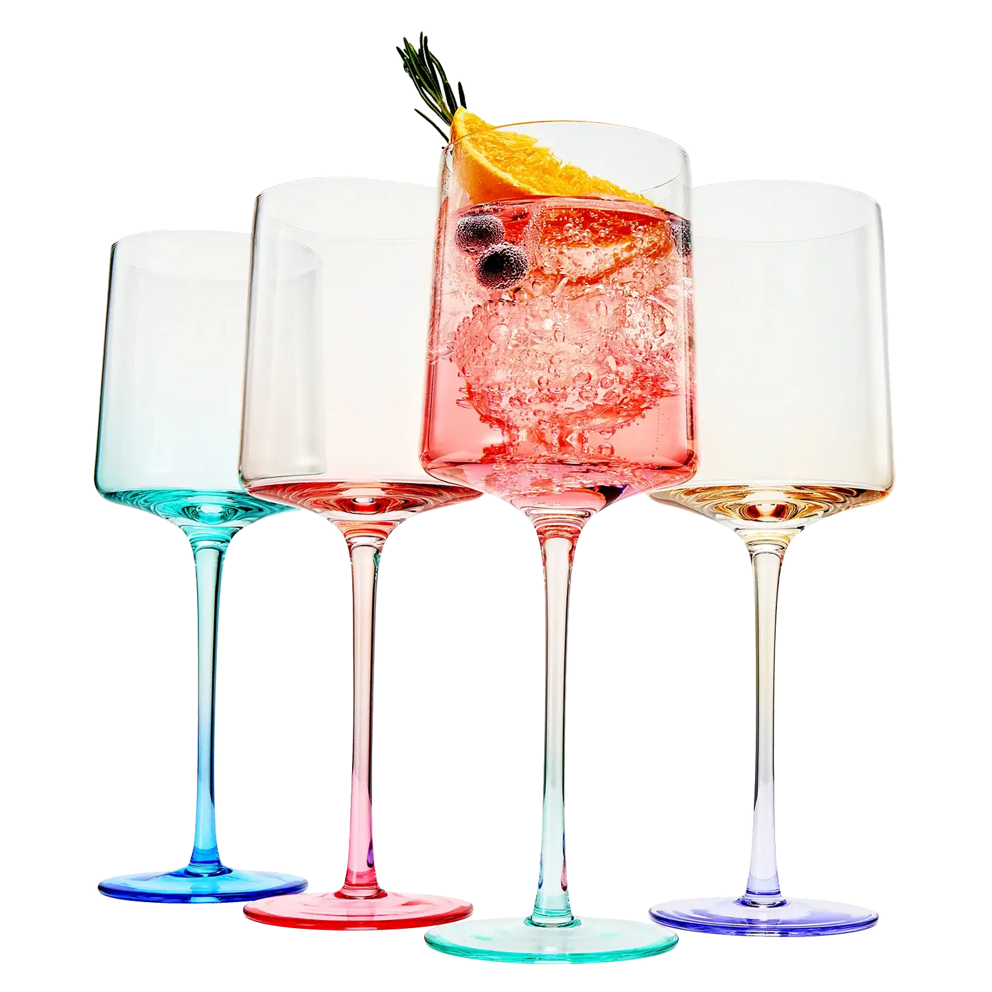 Alba Stemmed Wine Glassware, Set of 4
