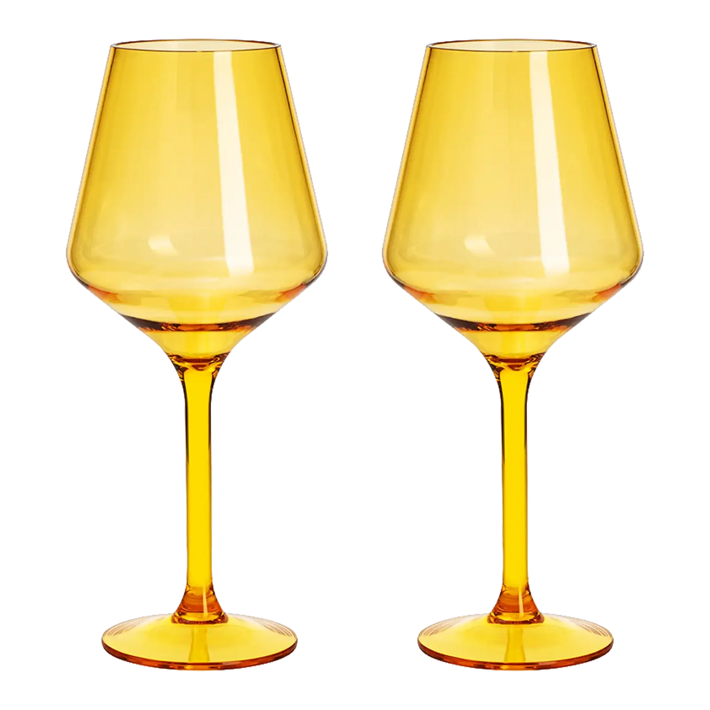 Saint Tropez Acrylic Stemmed Wine Glassware, Set of 2