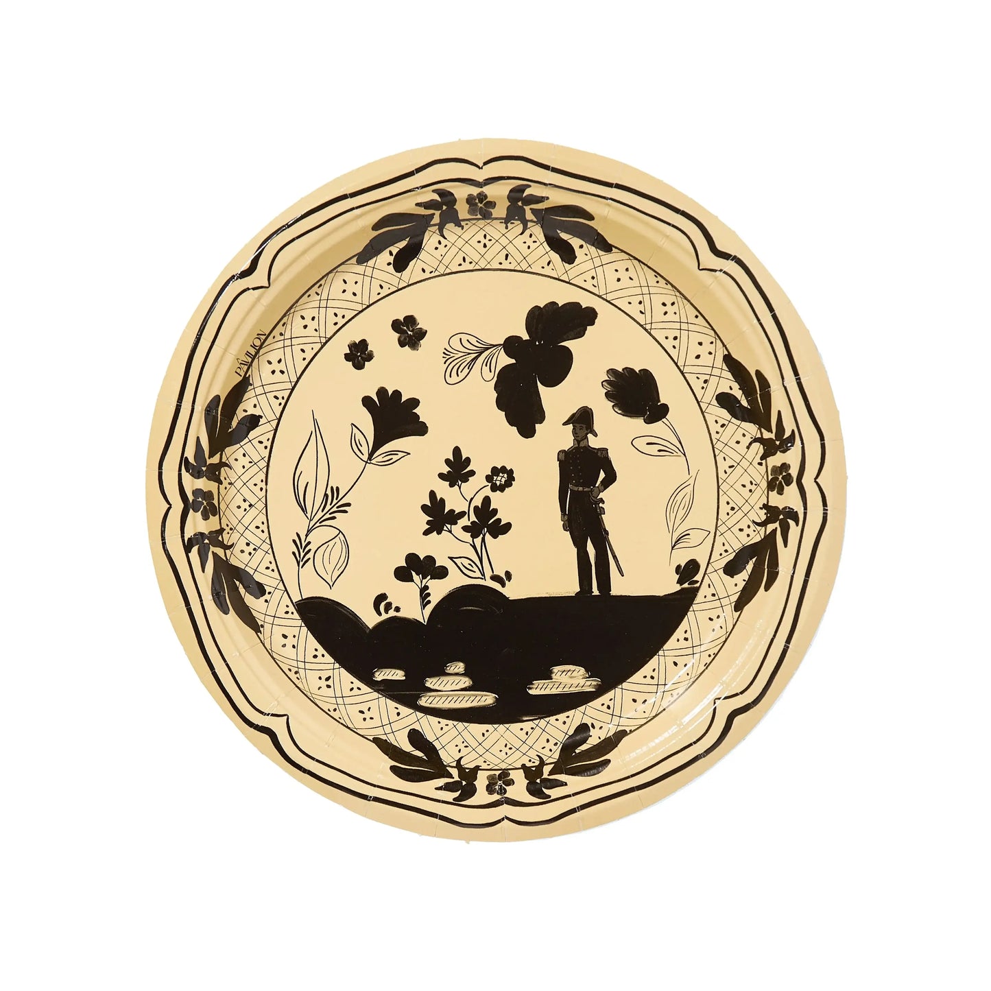 Margretta's Nashville Gentleman Golden Dessert Paper Plates - 8 Pack