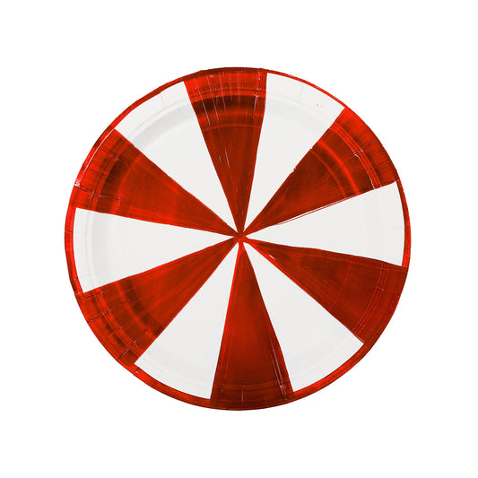 Cherry Positano Stripe Dinner Plate - Pack of 8