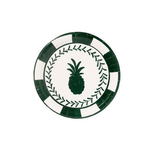 Forest and Green Josephine Pineapple Dessert Paper Plate - 8 pack