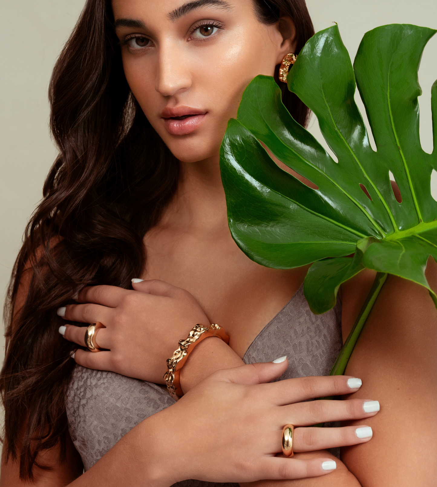 Nathalia Sculpted Hammered Cuff Bracelet