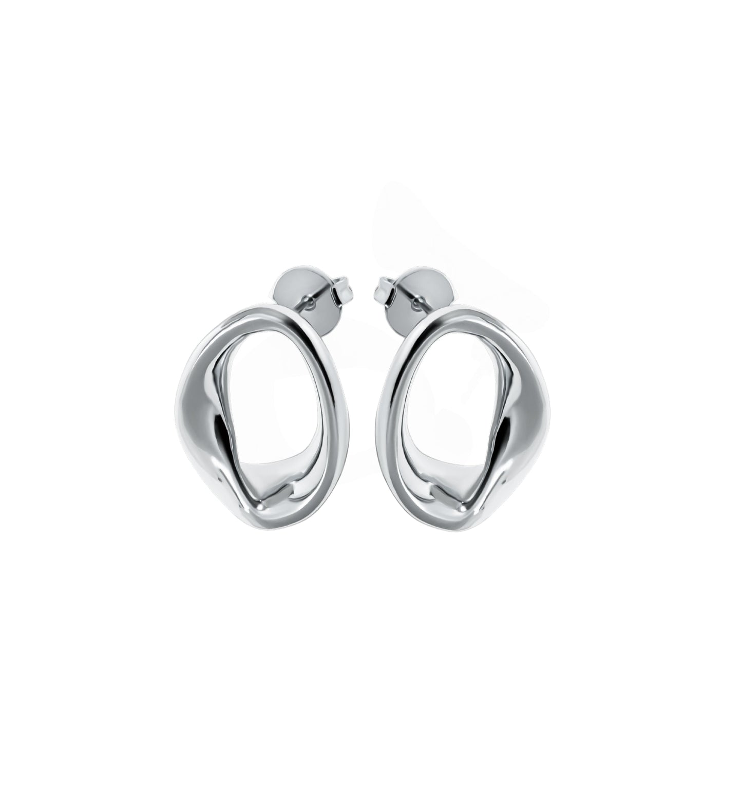 Kate Abstract Oval Drop Earrings