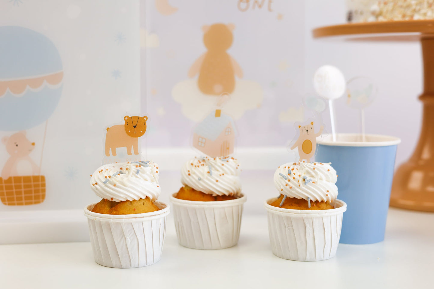 Up Up We Go Acrylic Mini Topper Set