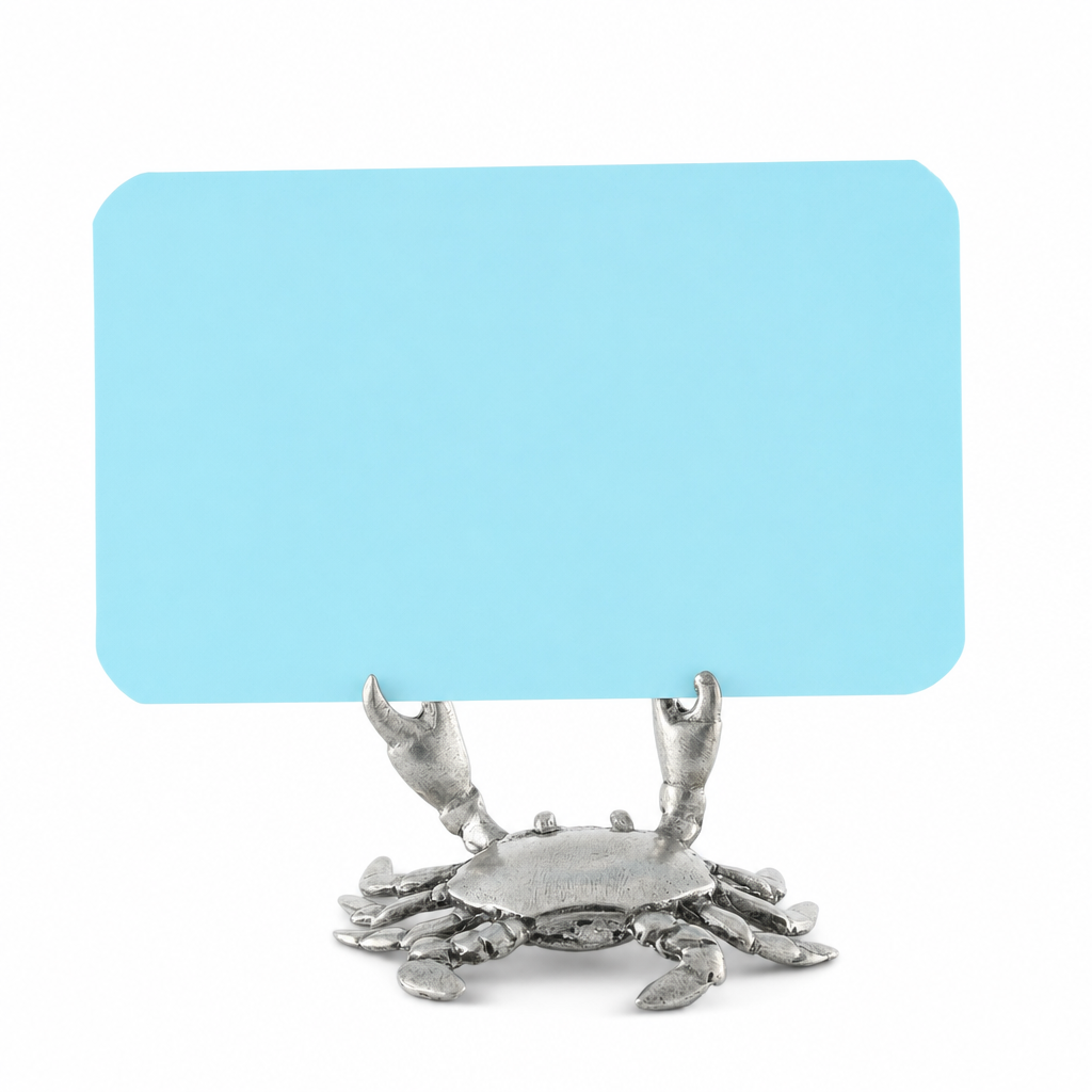 Pewter Crab Place Card Holder